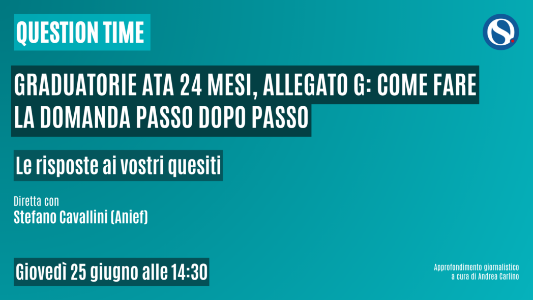 Graduatorie ATA 24 mesi: come compilare l'Allegato G per le supplenze